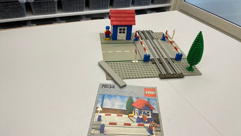 SB1416 Lego spoorweg overgang 7834, Ophalen of Verzenden, Gebruikt