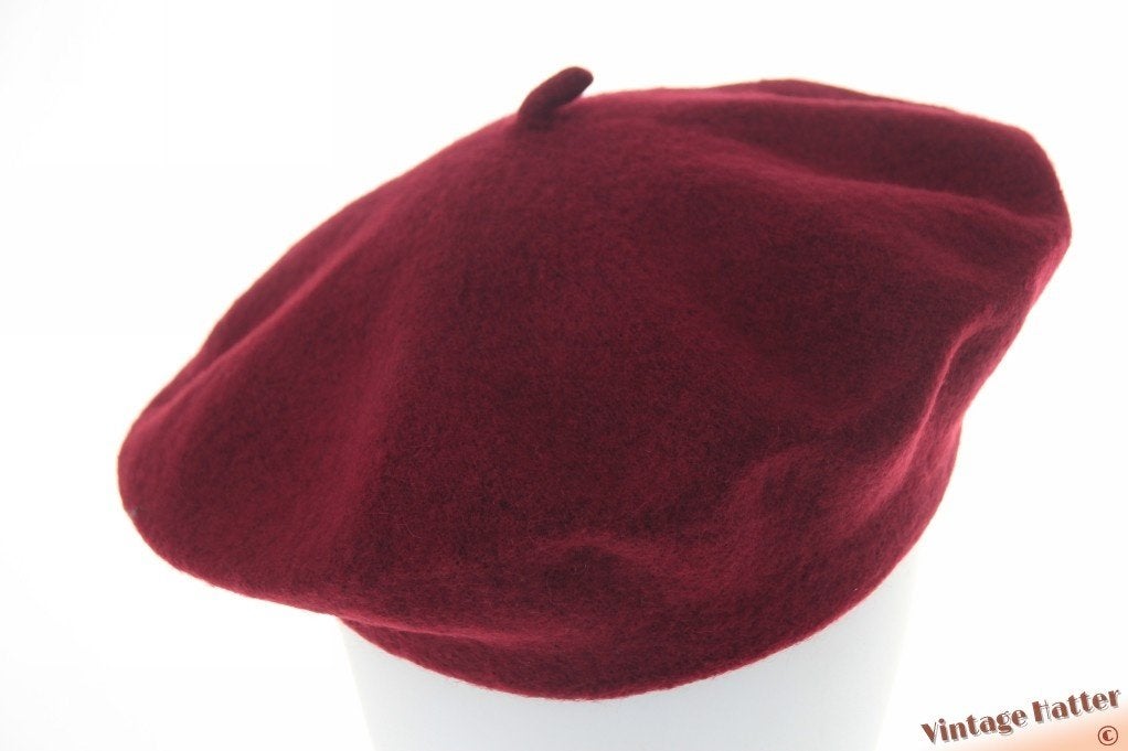 Alpino Baret bordeaux rood geweven 54-60 NIEUW 1size fits al, Ophalen of Verzenden, Nieuw, Maat 38/40 (M), Muts
