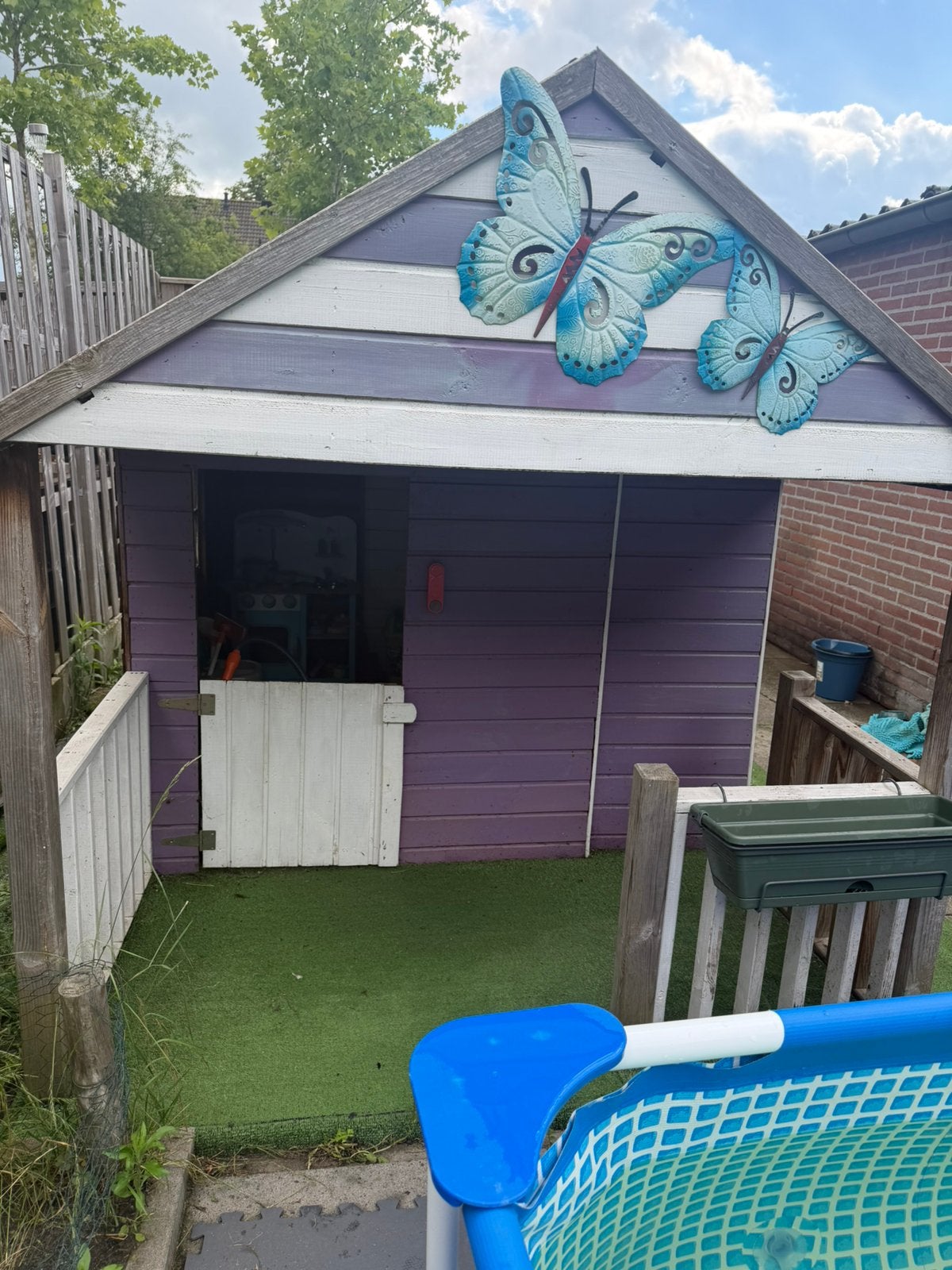 Speelhuisje met accessoires, Ophalen, Gebruikt
