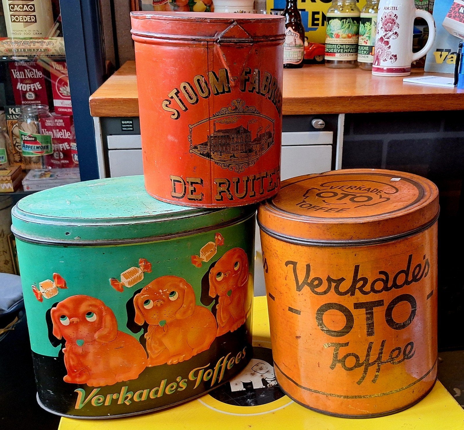 Diverse mooie blikken., Ophalen of Verzenden, Gebruikt, Verkade
