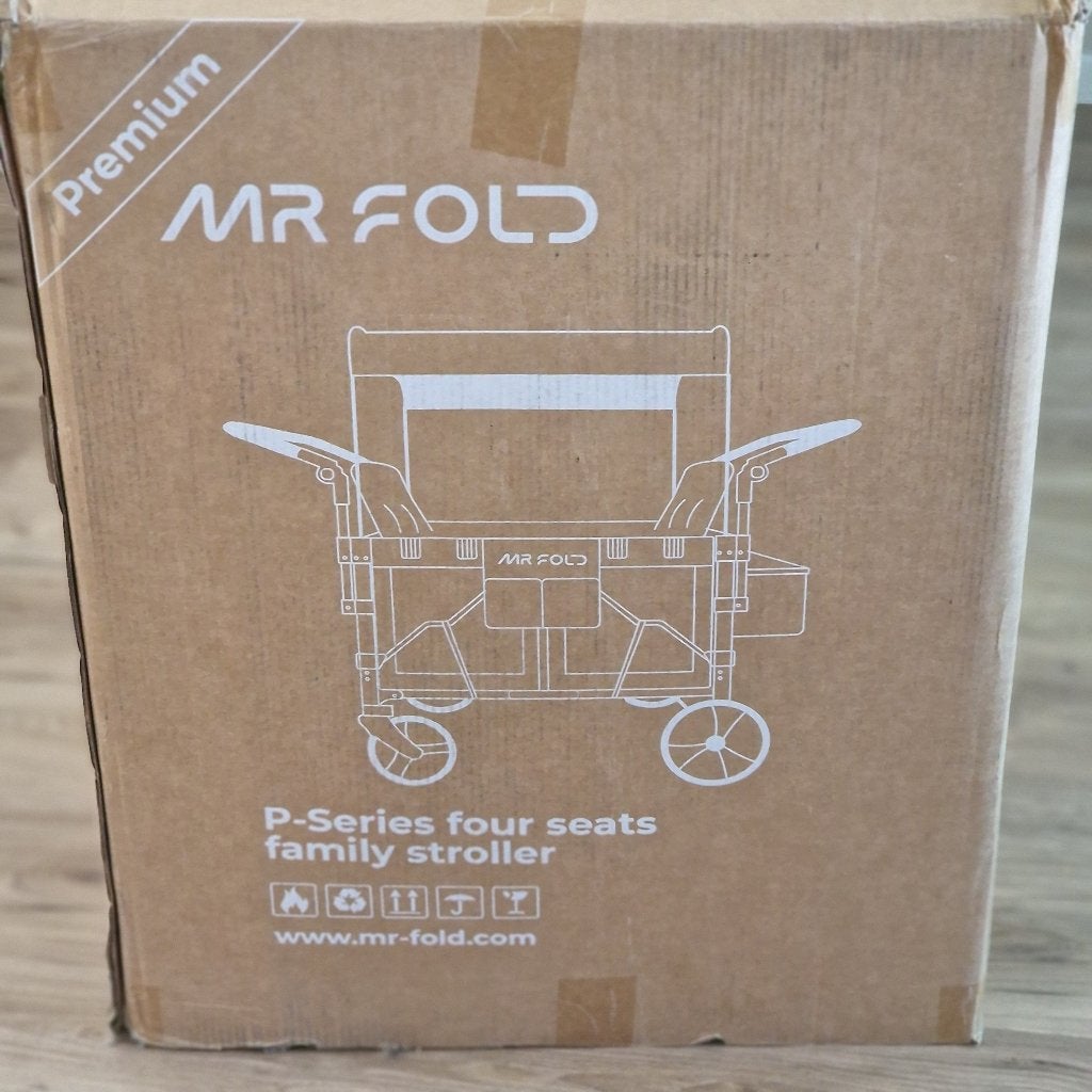 Nieuw! Mr Fold P-Series Luxe 4-zits Bolderkar / Kinderkar, Ophalen, Opvouwbaar, Nieuw