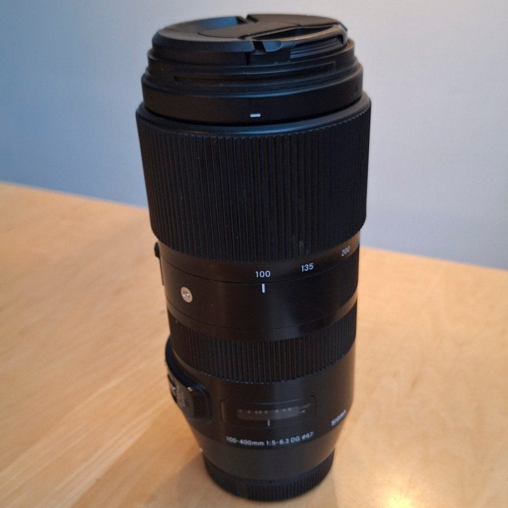 Sigma 100-400mm f/5-6.3 DG Canon EF (eventueel met adapter), Audio, Tv en Foto, Ophalen, 400 mm, Gebruikt, Sigma
