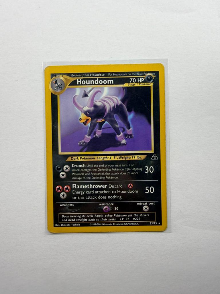 Houndoom Pokémon neo discovery, Ophalen of Verzenden, Zo goed als nieuw