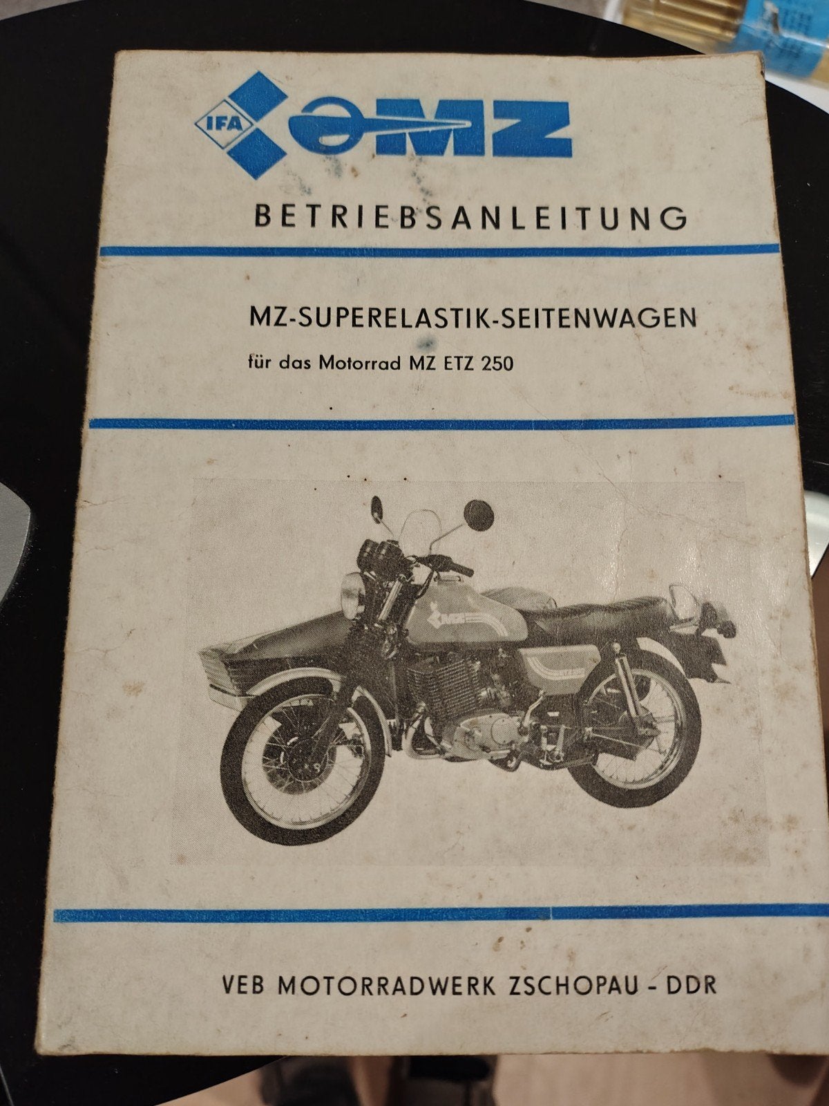 Handleiding MZ ETZ 250 Superelastik Zijspan, Motoren, Ophalen of Verzenden, Overige merken