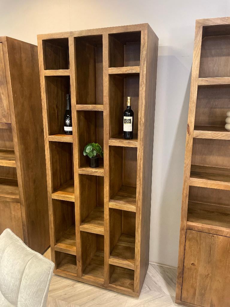 LEEGVERKOOP XL KAST MANGO OP VOORRAAD CHEFMEUBEL 599 EURO, Bruin, Nieuw, Ophalen of Verzenden, Modern