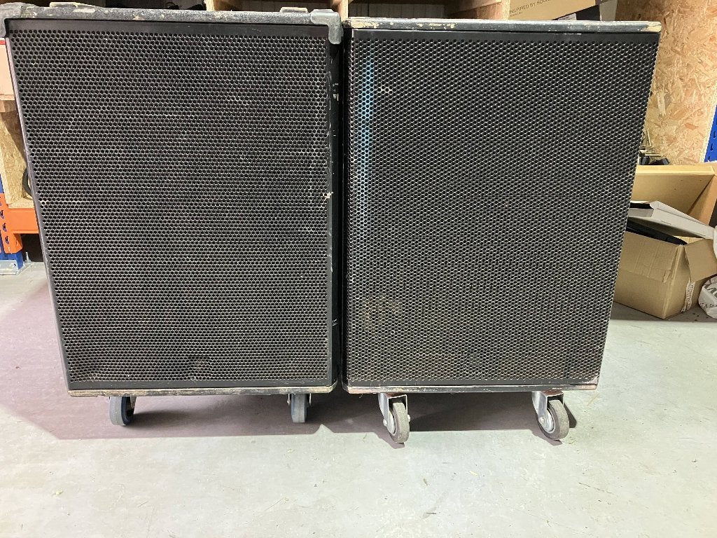 DE acoustics AH-18S+ 18" inch subwoofer 600/2400W, Overige merken, Gebruikt, Subwoofer, Ophalen of Verzenden