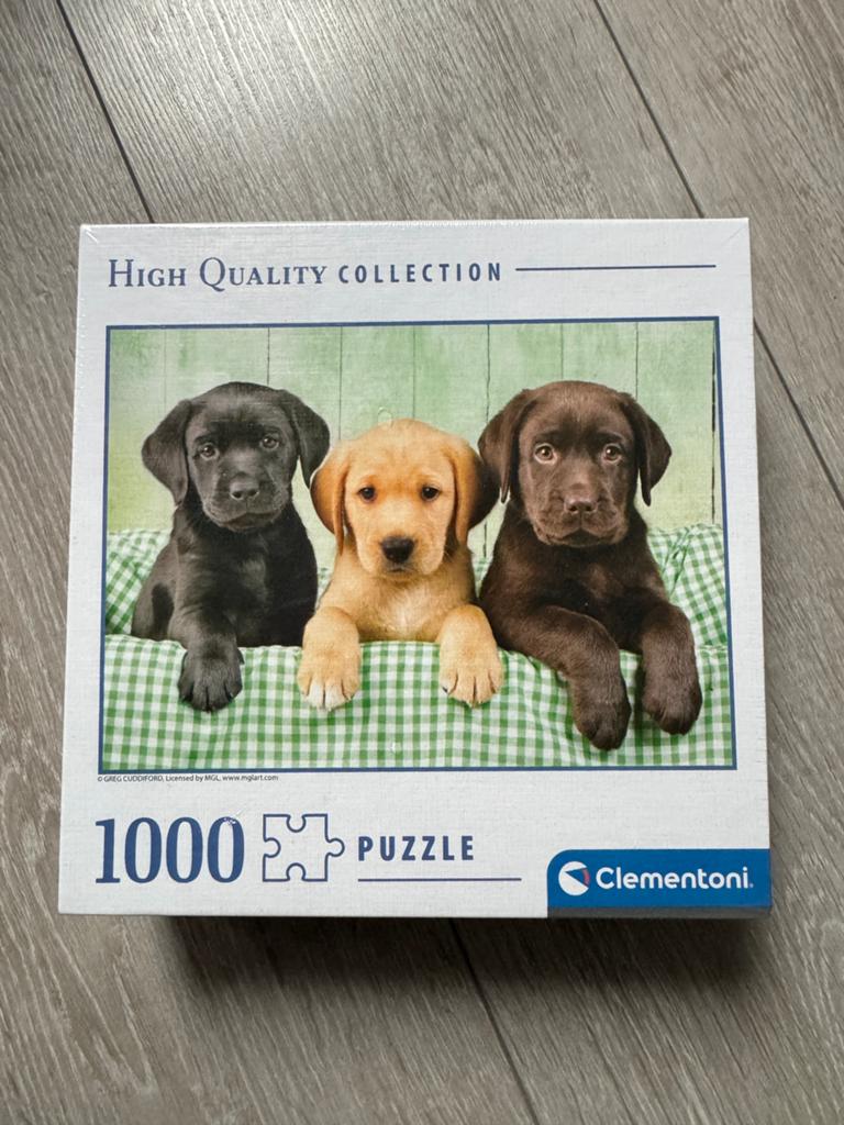 Leuke clementoni honden puzzel 1000 stukjes, Ophalen of Verzenden, 500 t/m 1500 stukjes, Zo goed als nieuw