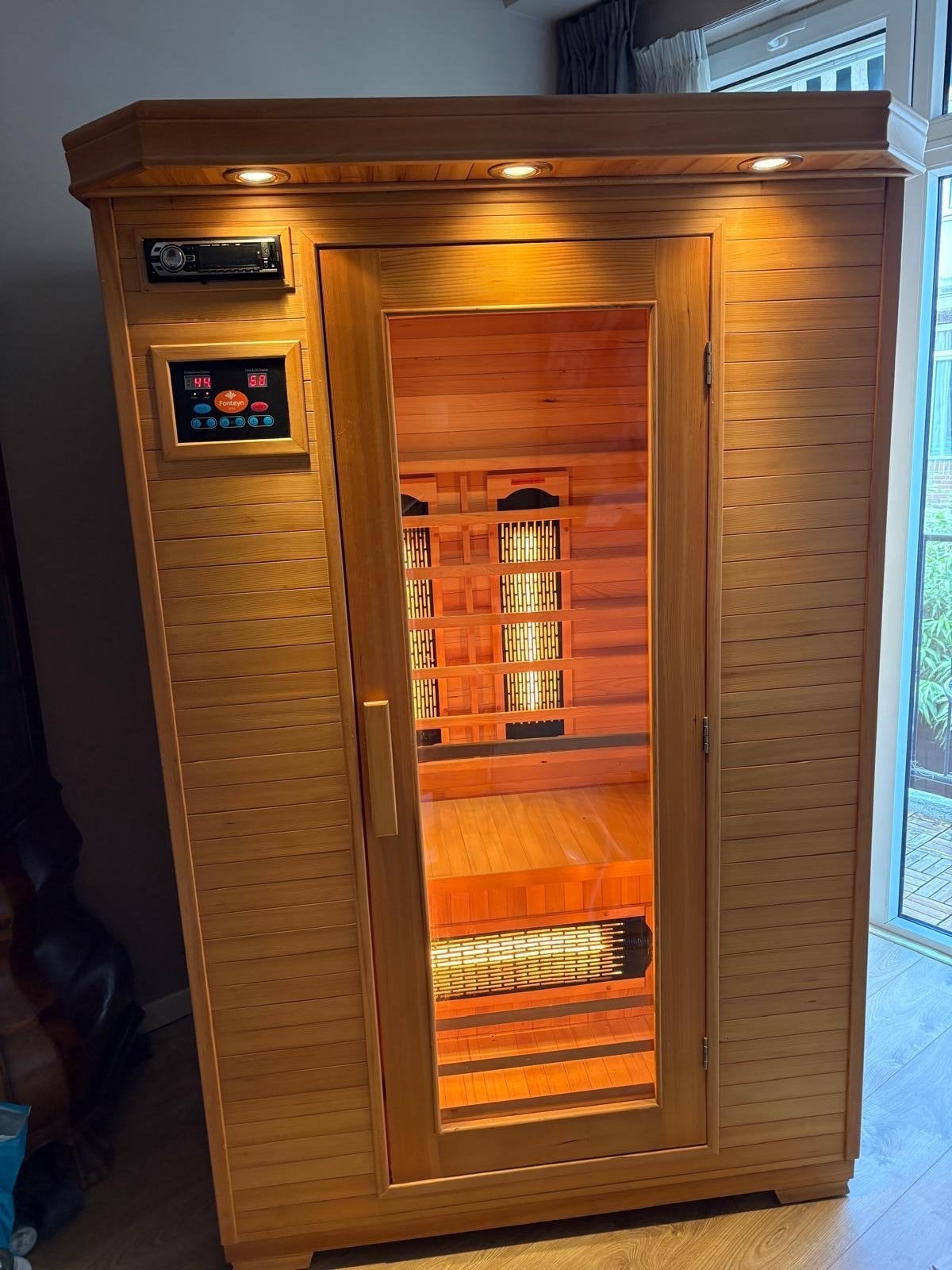 Infrarood sauna Fontyn Spa's - Zo goed als nieuw, Ophalen, Zo goed als nieuw, Infrarood, Complete sauna
