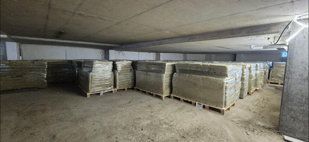 Steenwol rockwool geluid brand isolatie platen gebruikt 11cm, Ophalen, 4 tot 8 cm, Steenwol, Zo goed als nieuw