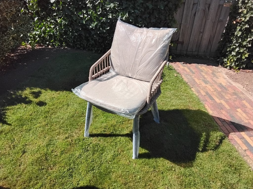 4 mooie Dining tuinstoelen, Ophalen, Nieuw, Wicker