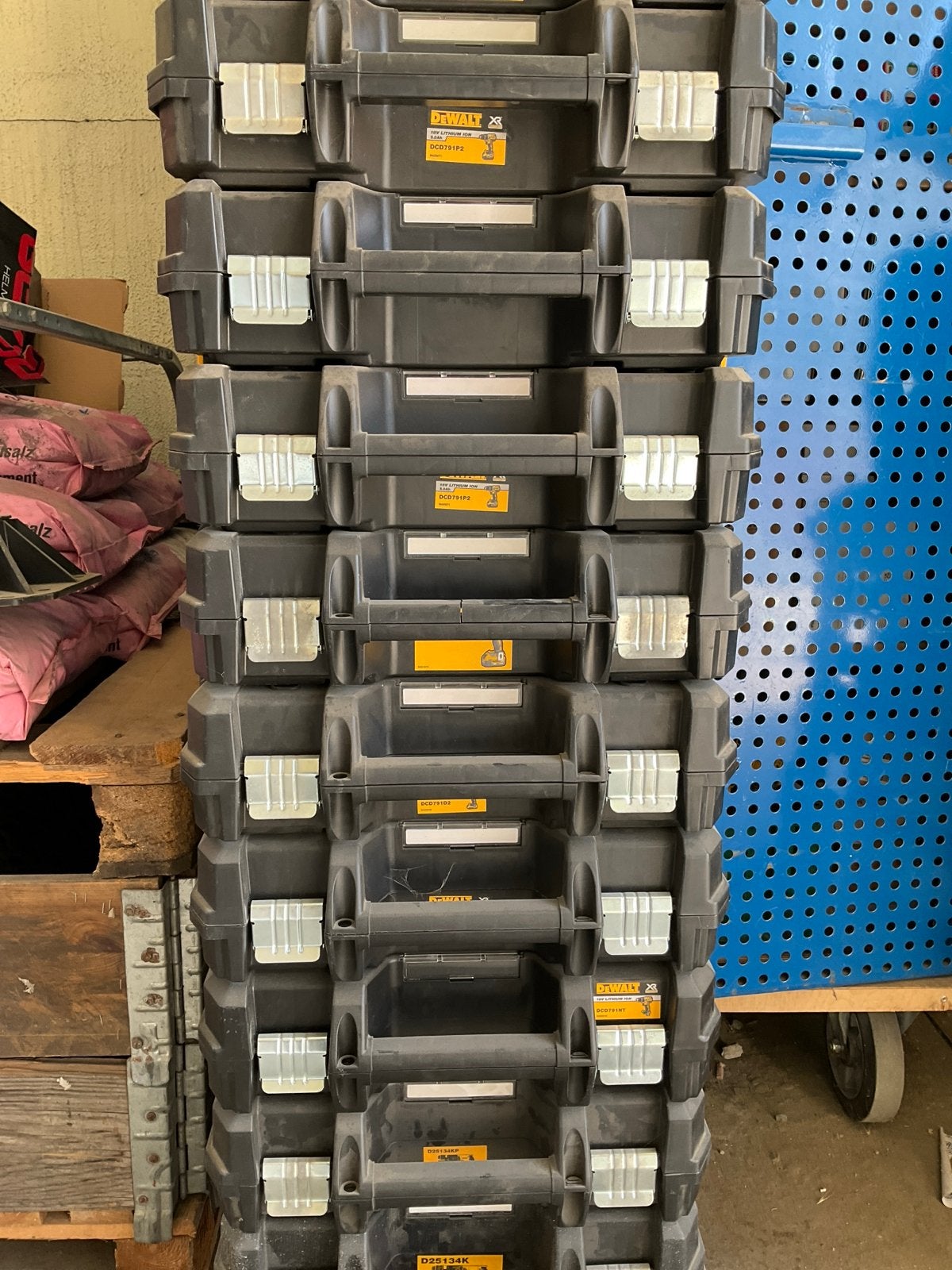 Lege DeWalt TSTAK koffers voor gereedschap, Ophalen, Gebruikt, -, -
