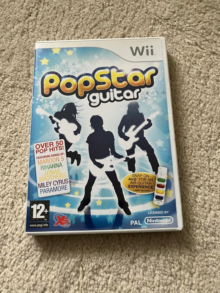 PopStar Guitar Wii - Muziekspel met 50+ pophits, Muziek, 1 speler, Eén computer, Ophalen of Verzenden