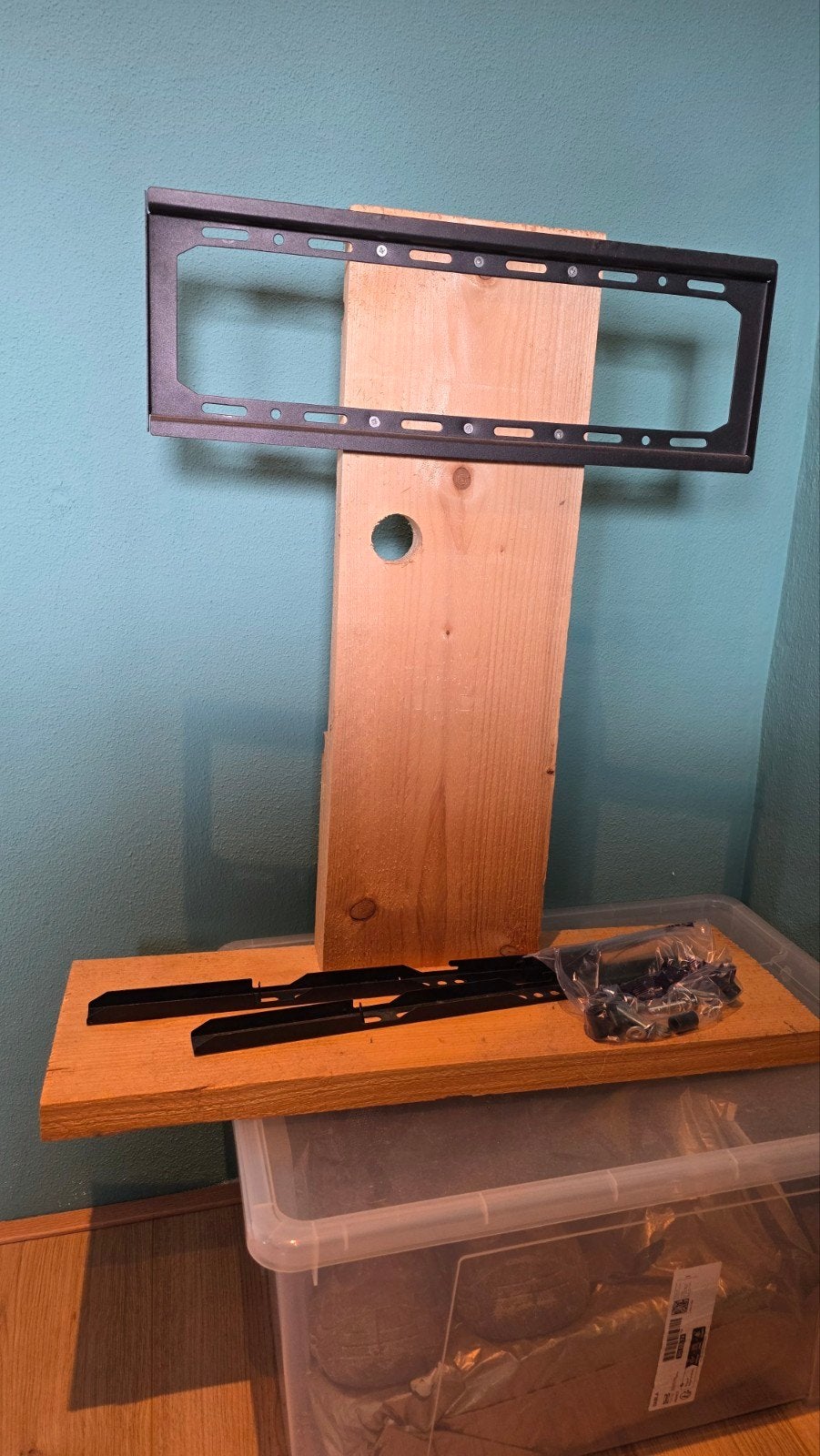 TV Standaard van Steigerhout, Ophalen