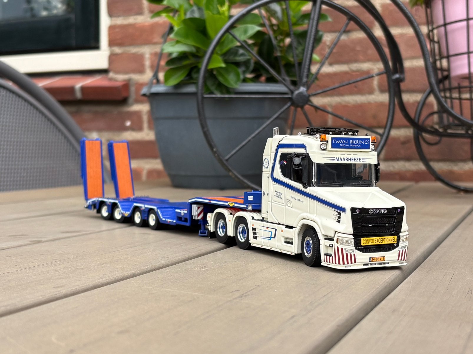 WSI scania vlastuin torpedo van TWAN BIERINGS, Ophalen of Verzenden, Zo goed als nieuw, Bus of Vrachtwagen, Wsi