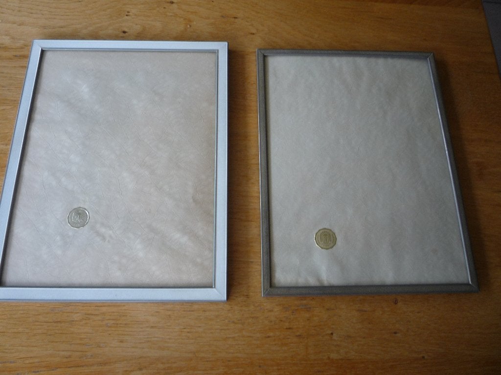 vintage jyden fotolijstjes bolglas, Ophalen of Verzenden, Zo goed als nieuw