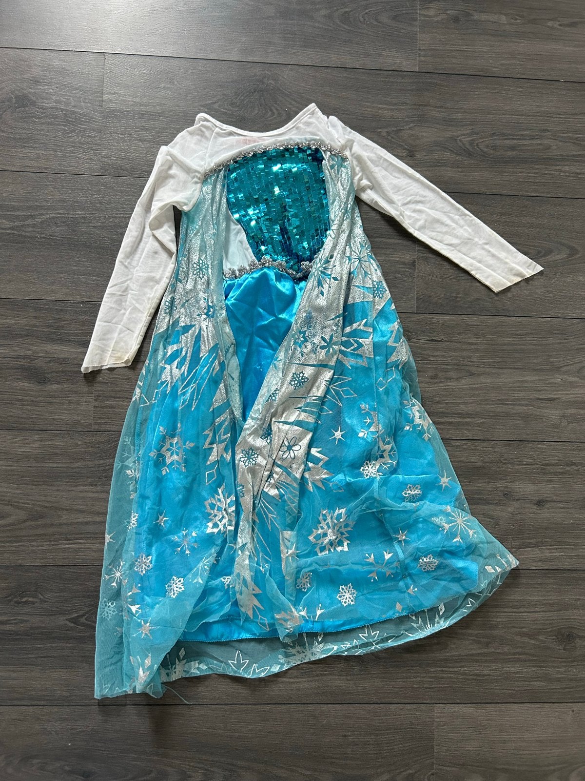 Frozen Elsa jurk voor meisje (ongeveer 7 jaar), Ophalen of Verzenden, Gebruikt, Meisje