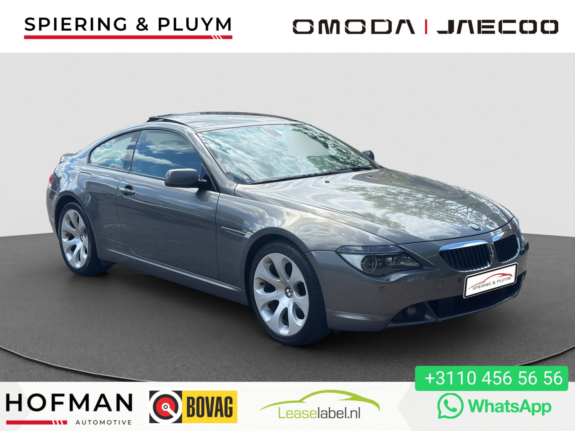 BMW 6 Serie 630i High Executive | Youngtimer | Automaat | Pa, Auto's, Automaat, Achterwielaandrijving, Gebruikt, Zwart