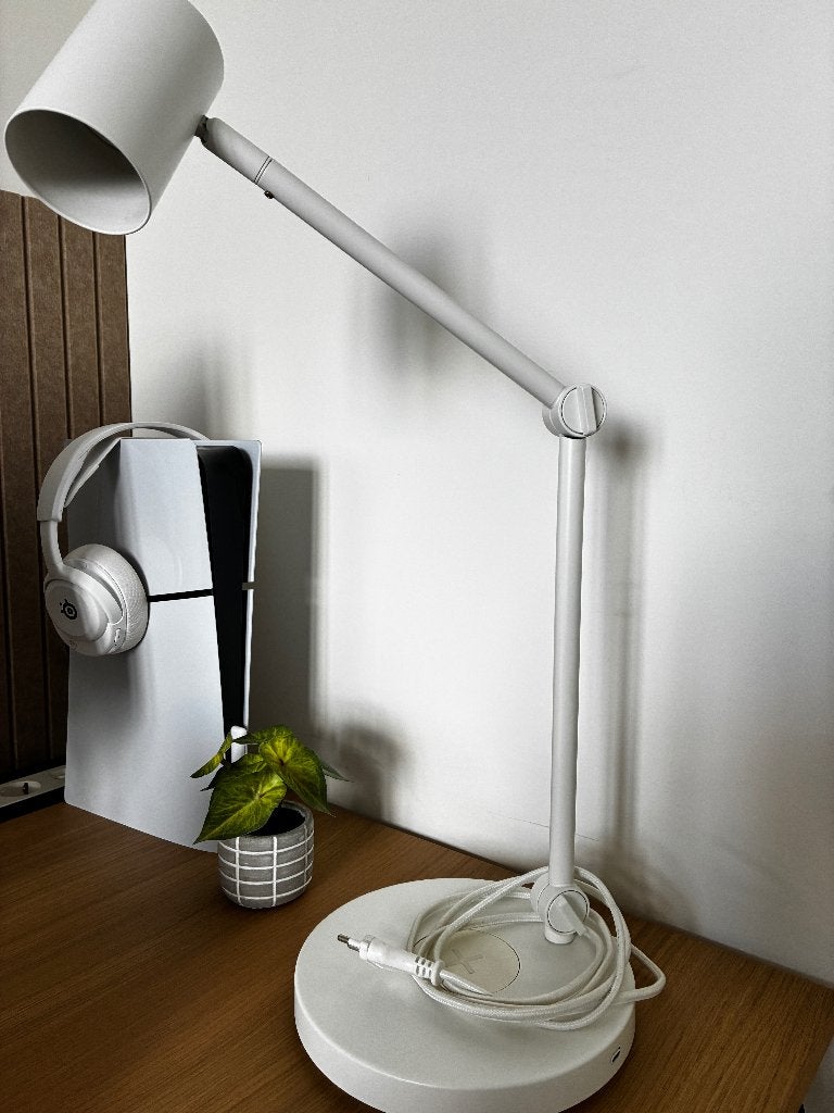 IKEA NYMÅNE Bureaulamp (Wit), Ophalen, Bureaulamp, Gebruikt, GU10
