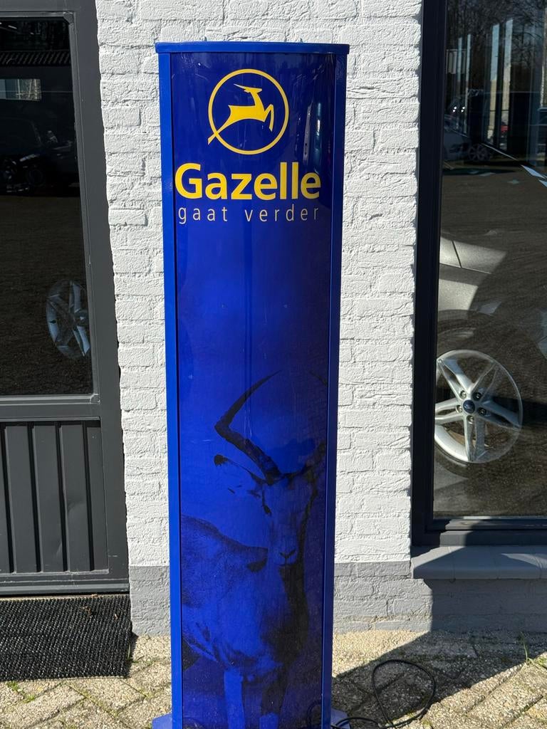 Oude reclame zuil Gazelle fietsen, Ophalen, Gebruikt, Lichtbak of (neon) lamp