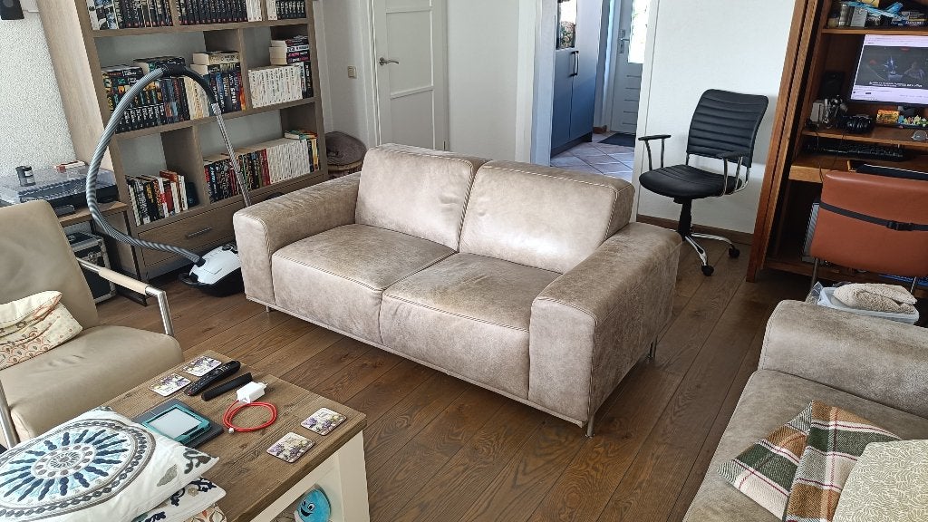 Bankstel, Ophalen, Gebruikt, Minder dan 75 cm, Leer