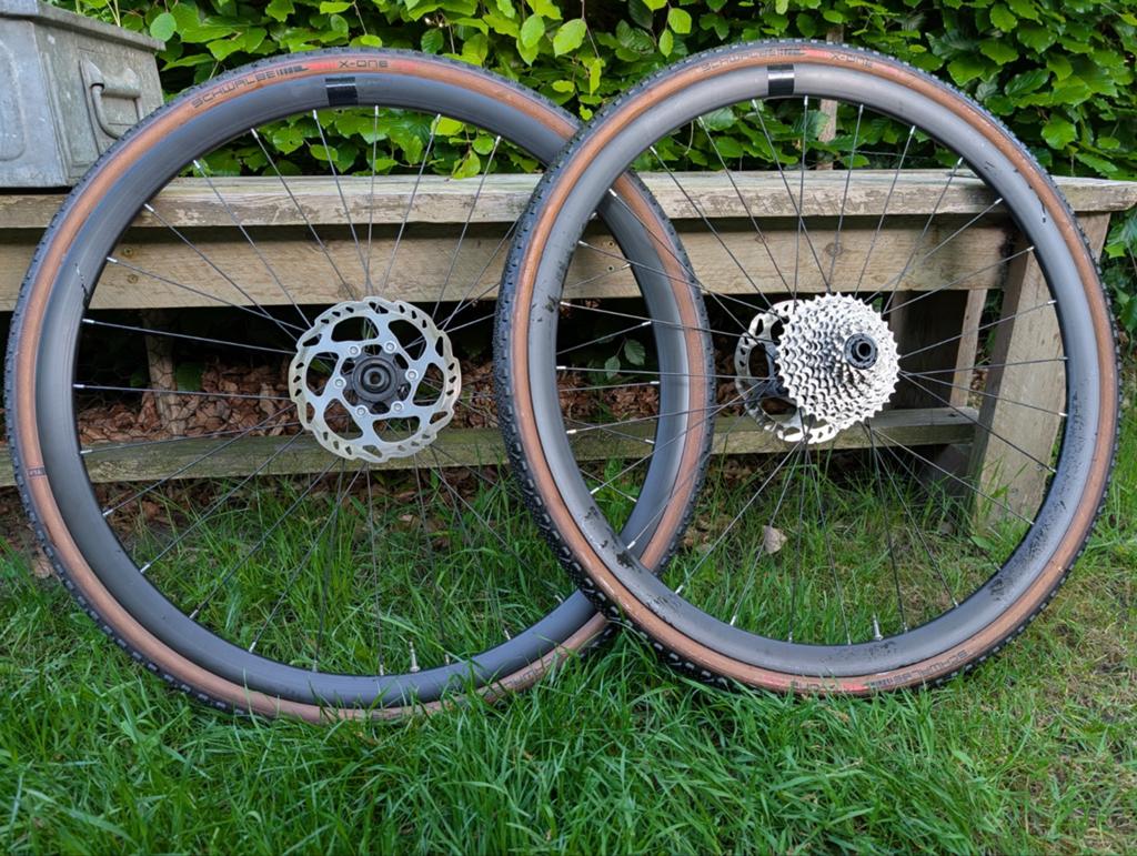 Shimano Wielset Race/Gravel + cassette & banden, Gebruikt, Aluminium, Meer dan 20 versnellingen, Schijfrem