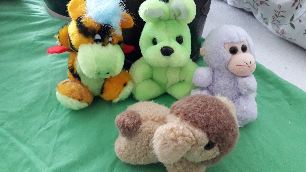 Kleine knuffeltjes 11 cm. 5 voor 3,00, Kinderen en Baby's, Speelgoed | Knuffels en Pluche, Ophalen of Verzenden, Zo goed als nieuw
