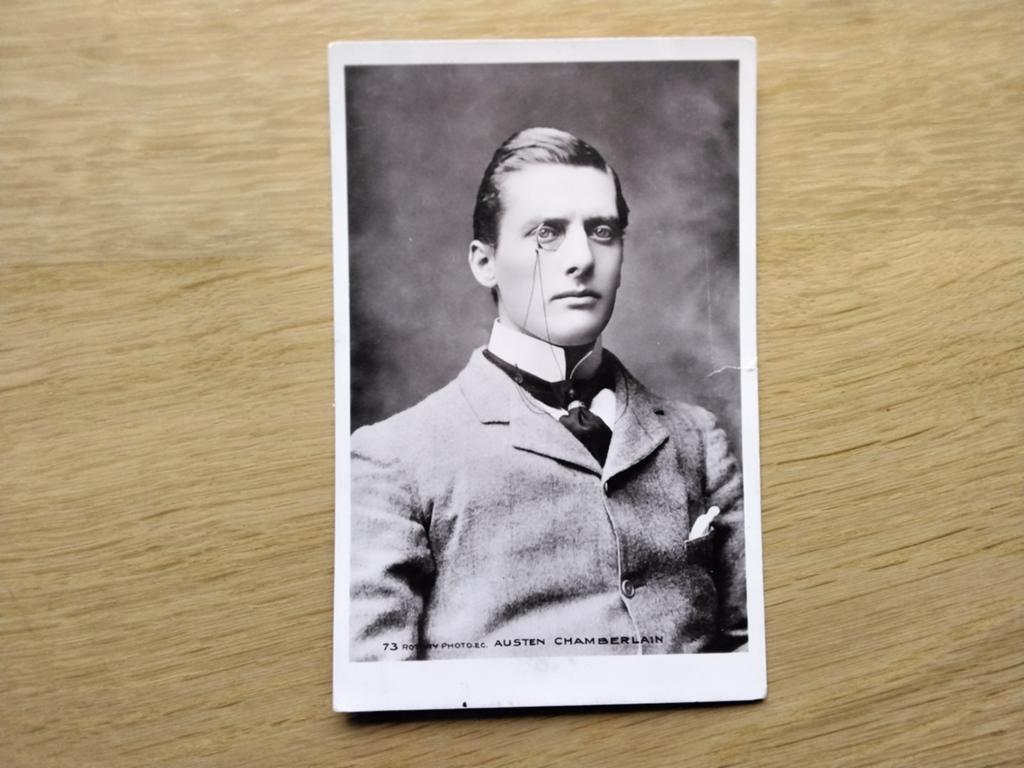 Austen Chamberlain,  Brits minister van Buitenlandse Zaken., Verzenden, Voor 1920, Gelopen, Ambachten of Beroep