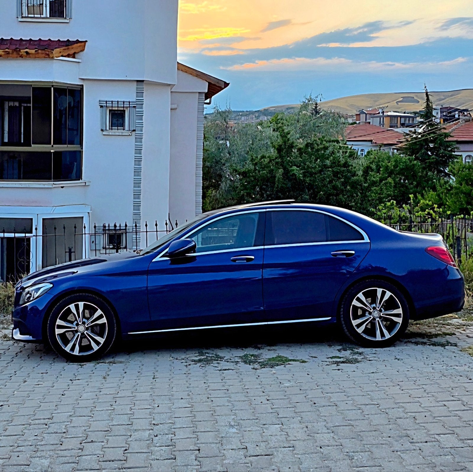 Orgineel Mercedes W205 18 inch Breedset, Auto-onderdelen, Banden en Velgen, Ophalen, 18 inch, Gebruikt, Banden en Velgen
