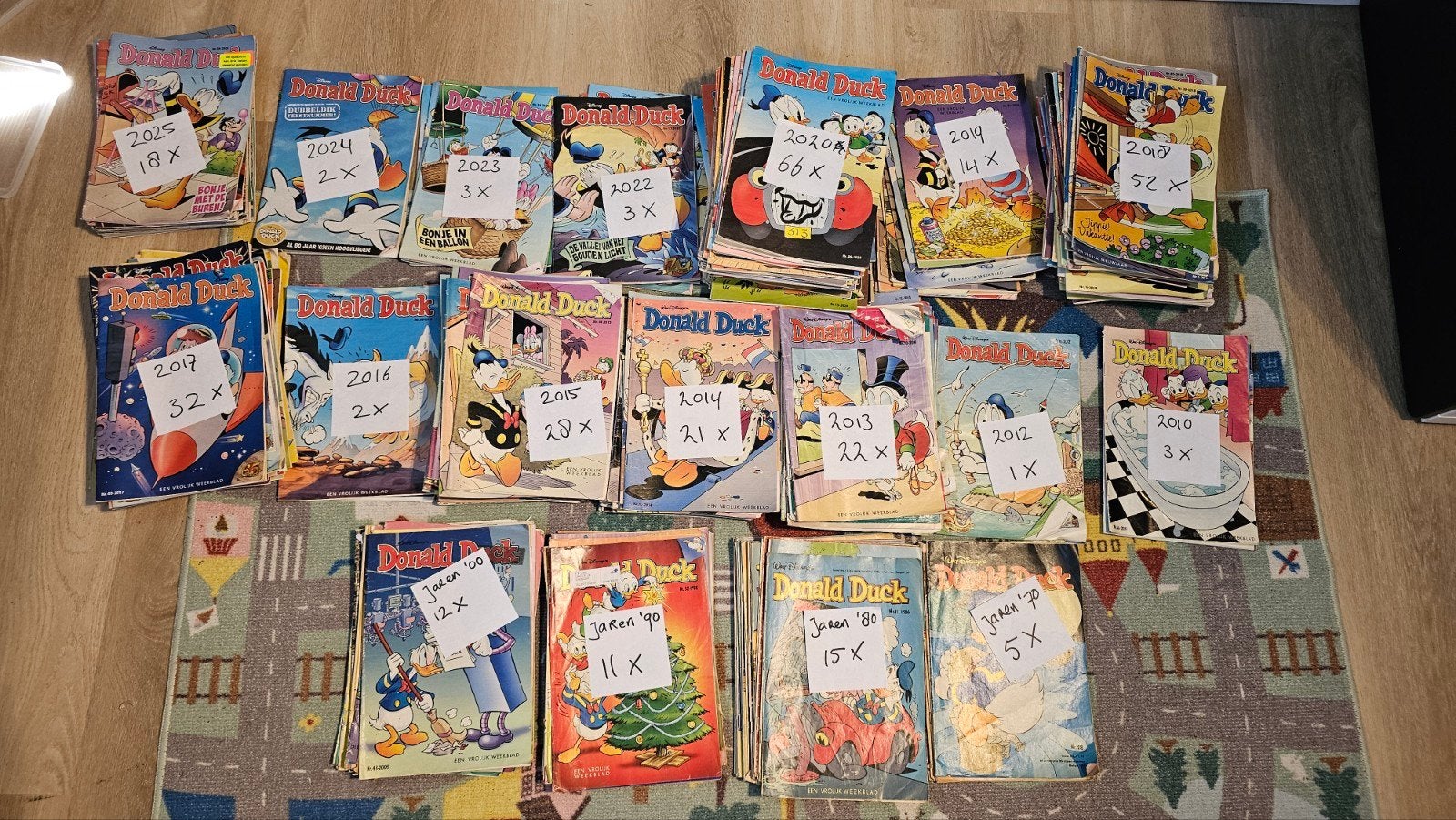 Donald Duck weekbladen 310 stuks - Diverse jaargangen, Boeken, Stripboeken, Meerdere stripboeken, Ophalen, Gelezen