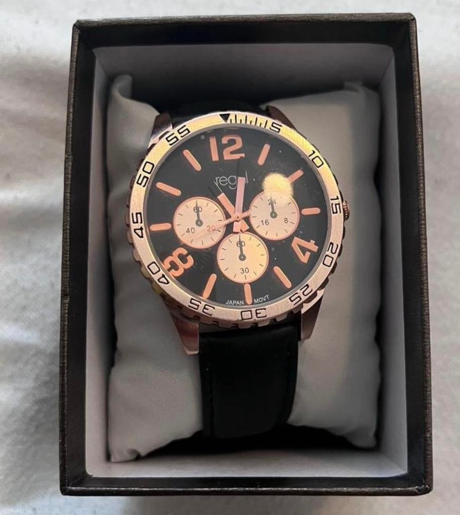 Regal horloge - Nieuw in doos, Overige merken, Overige materialen, Leer, Polshorloge