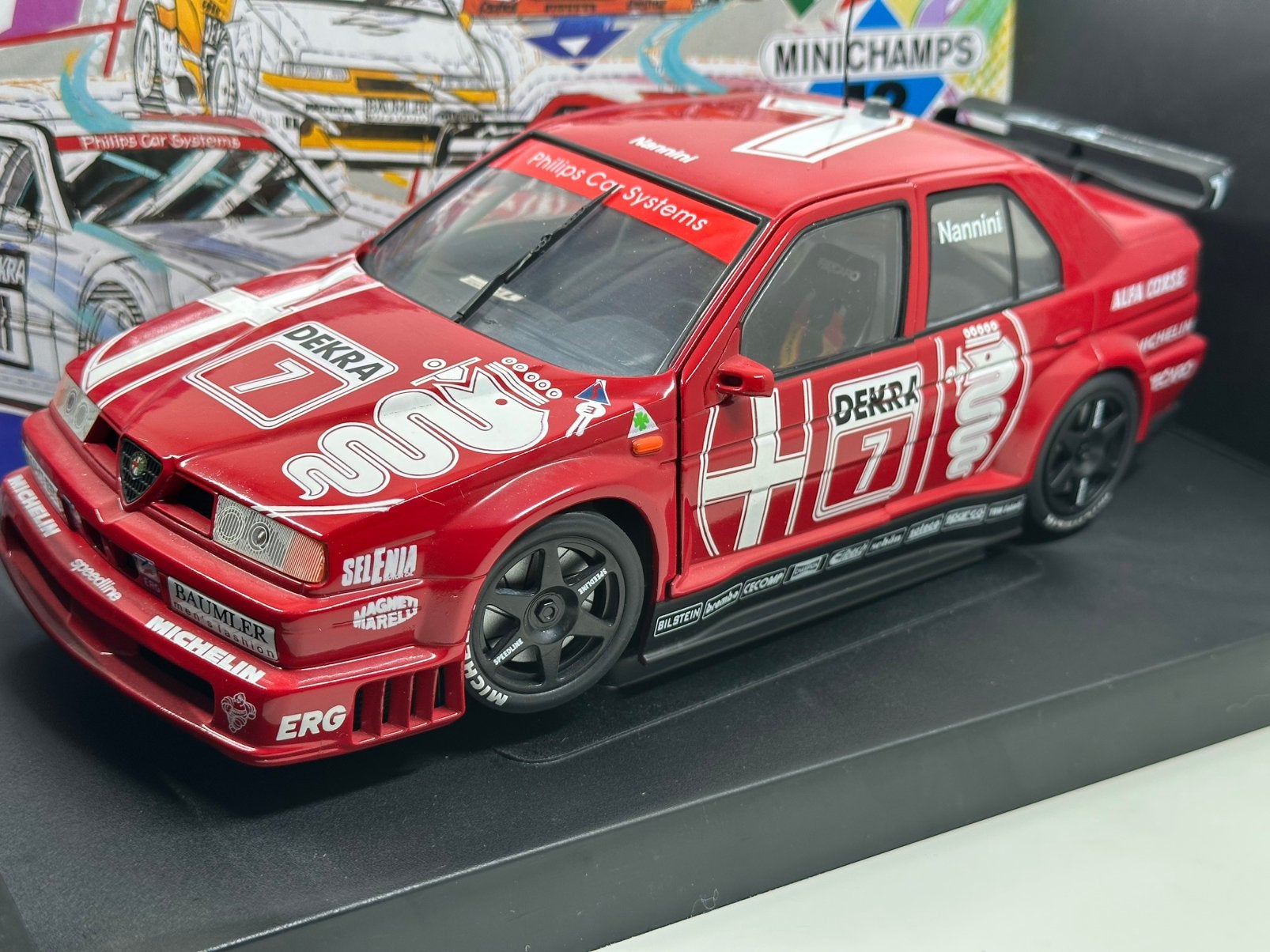 UTMODELS/MINICHAMPS ALFA ROMEO V6 TI DTM1993 #7 NANNINI 1:18, Ophalen of Verzenden, Nieuw, Auto, UT Models