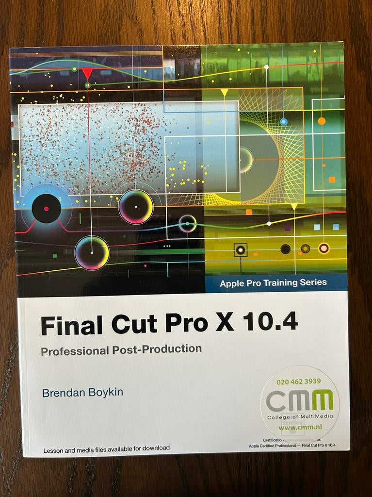 Final Cut Pro X 10.4: Professional Post-Production, Boeken, Ophalen of Verzenden, Zo goed als nieuw, Film- of Tv-bewerking