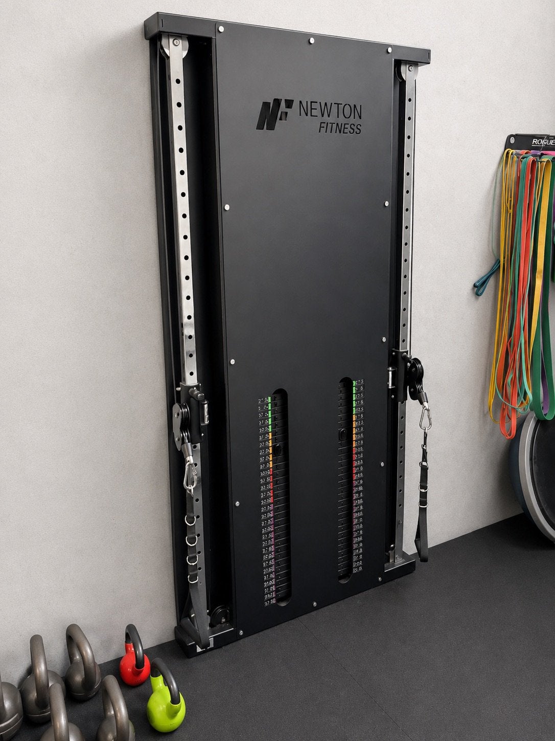 Newton Fitness Kabel Wall Station - 2x 75kg Pulleys, Ophalen, Gebruikt, Armen, Overige typen