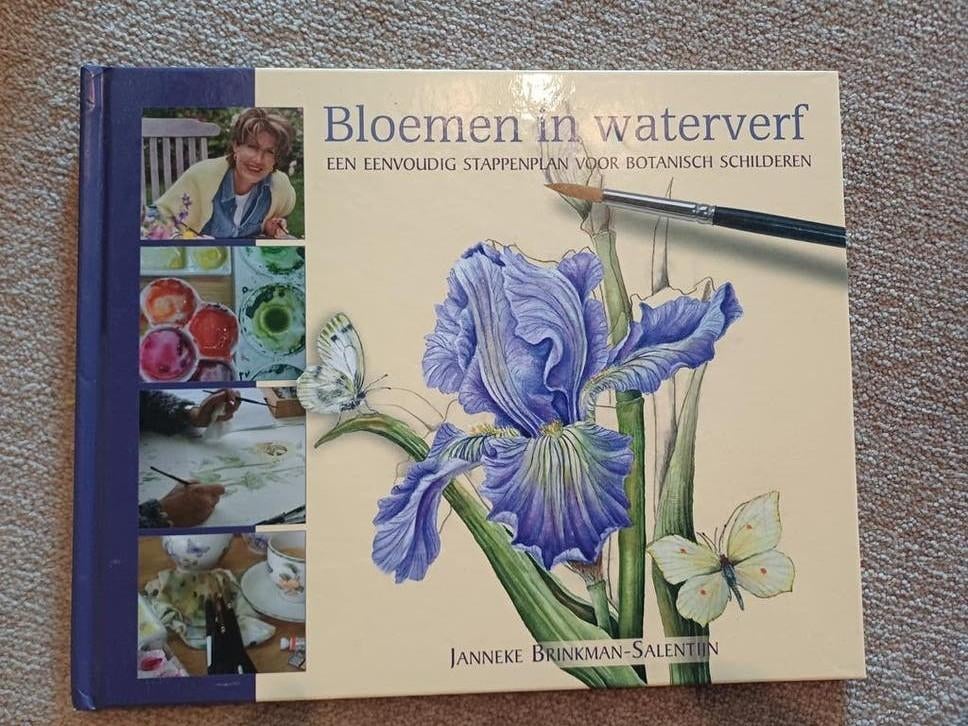 Bloemen in waterverf: Botanisch Schilderplan, Ophalen of Verzenden, Zo goed als nieuw