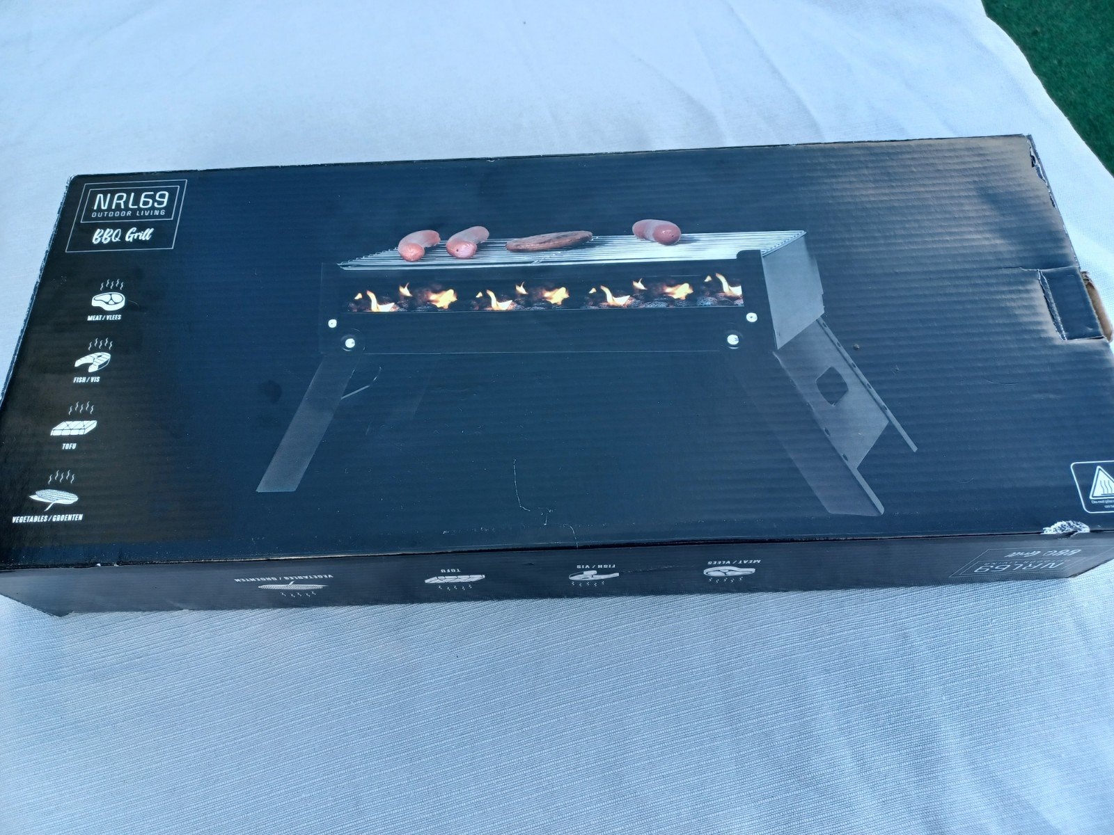 Draagbare BBQ Grill – Opvouwbaar – €10, Ophalen of Verzenden, Gebruikt