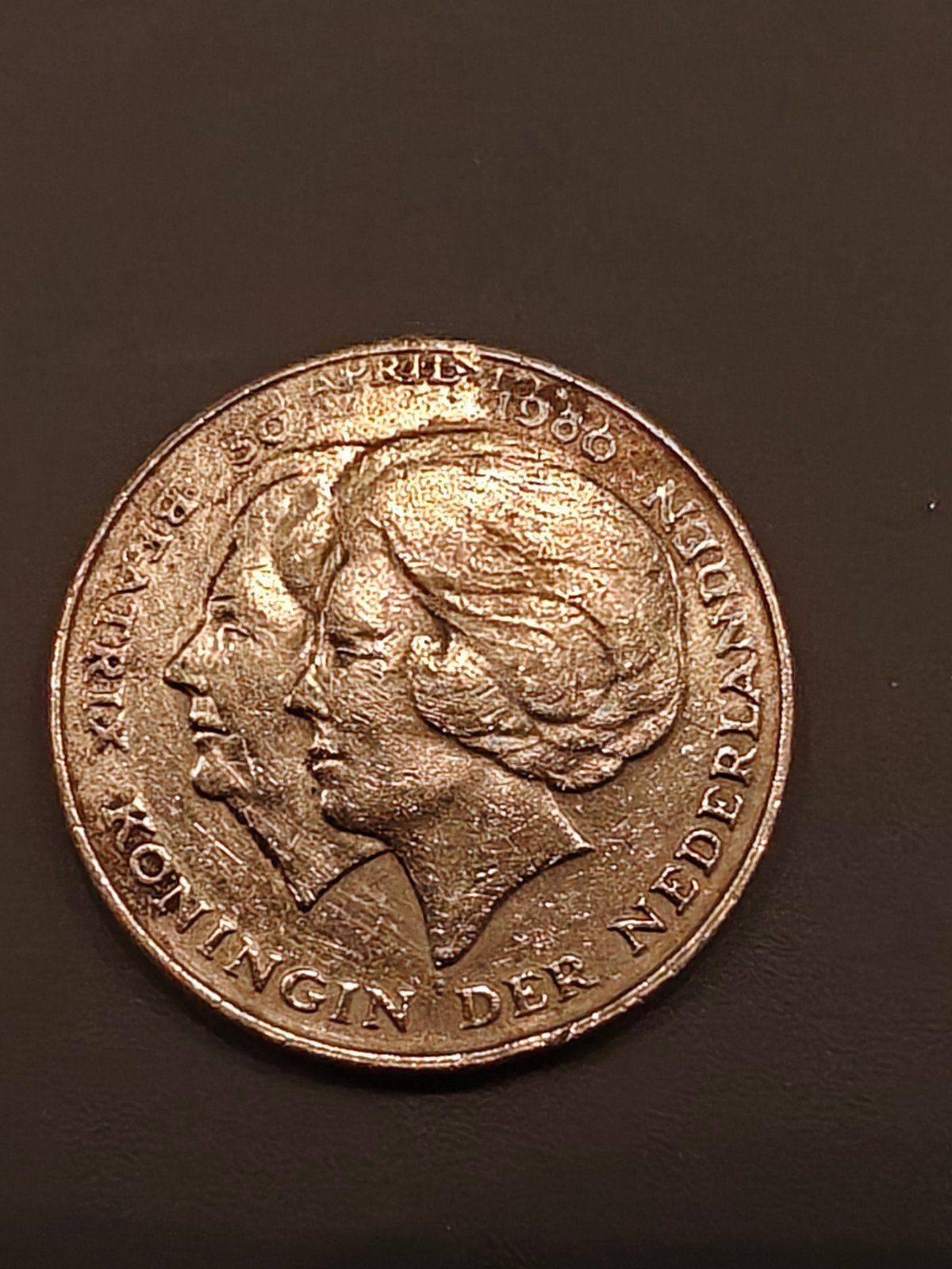 Zeldzame  Nikkel 2½ Gulden Munt Nederland 1980 Koningin Bea, Verzenden, Koningin Beatrix, 2½ gulden, Losse munt