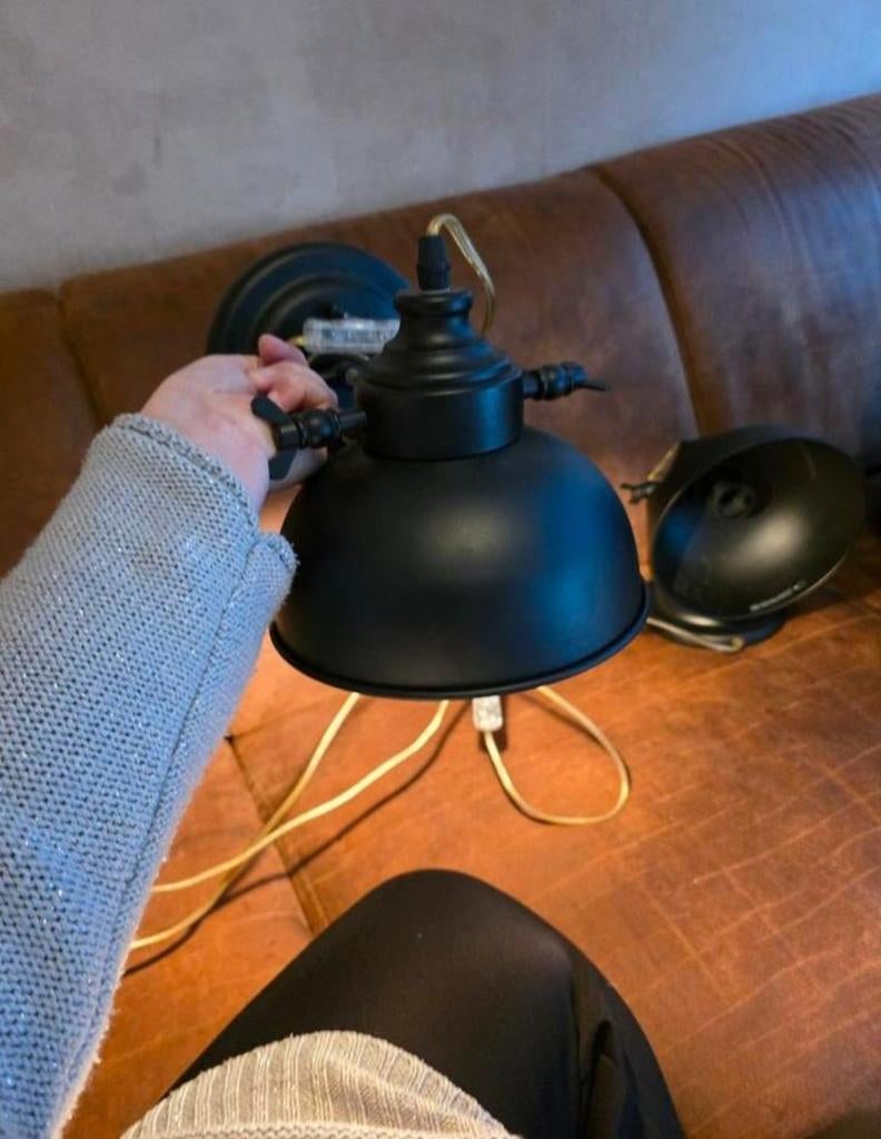 twee industriële wandlampen, Ophalen, Zo goed als nieuw, Minder dan 50 cm