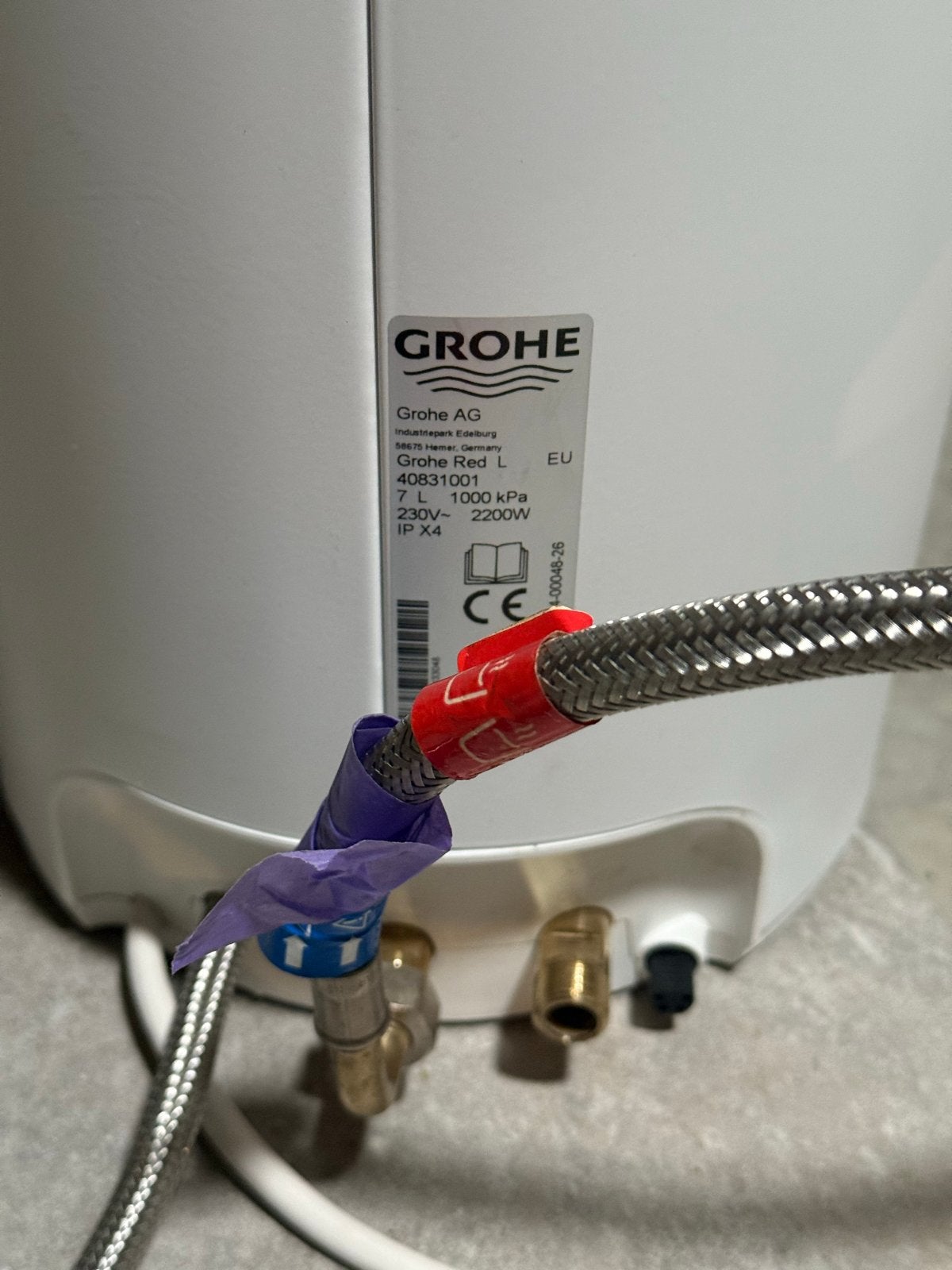 Grohe Red kokendwaterkraan met mengkraan en zeepdispenser, Ophalen, Grohe, Zilver, Metaal
