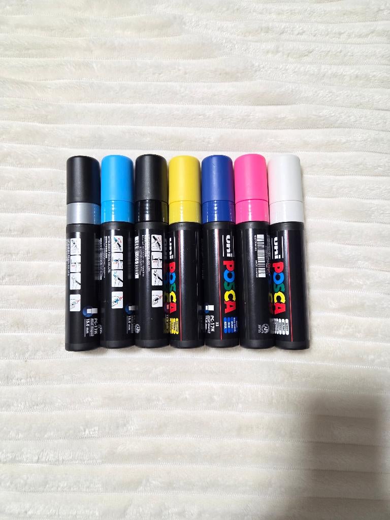 Nieuwe 7 Kleuren Posca Stiften Formaat PC17K, Overige typen, Nieuw, ..., Ophalen of Verzenden