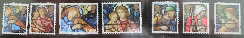 kerst cpl set  gest, Ophalen of Verzenden, Gestempeld
