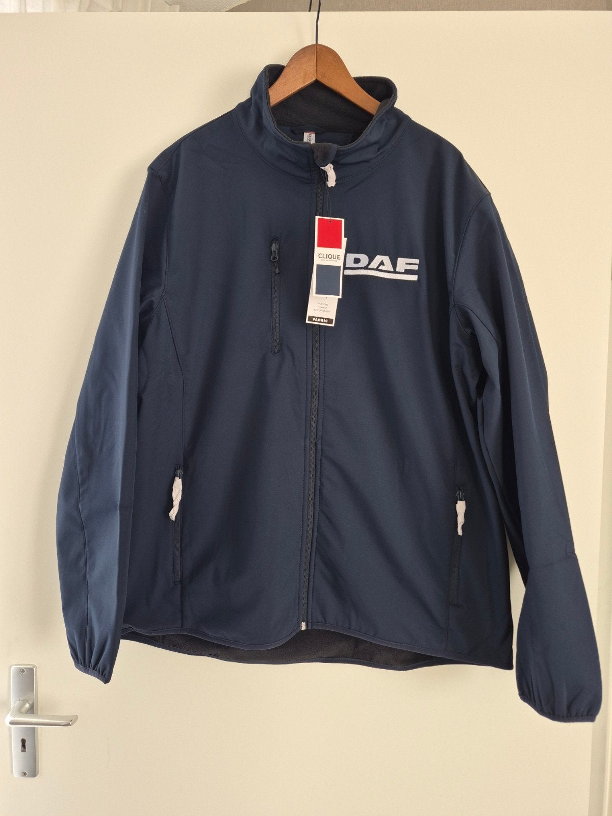 NIEUWE  DAF SOFFTSHELL HEREN JAS DONKERBLAUW., Ophalen, Nieuw, Overige maten, Blauw