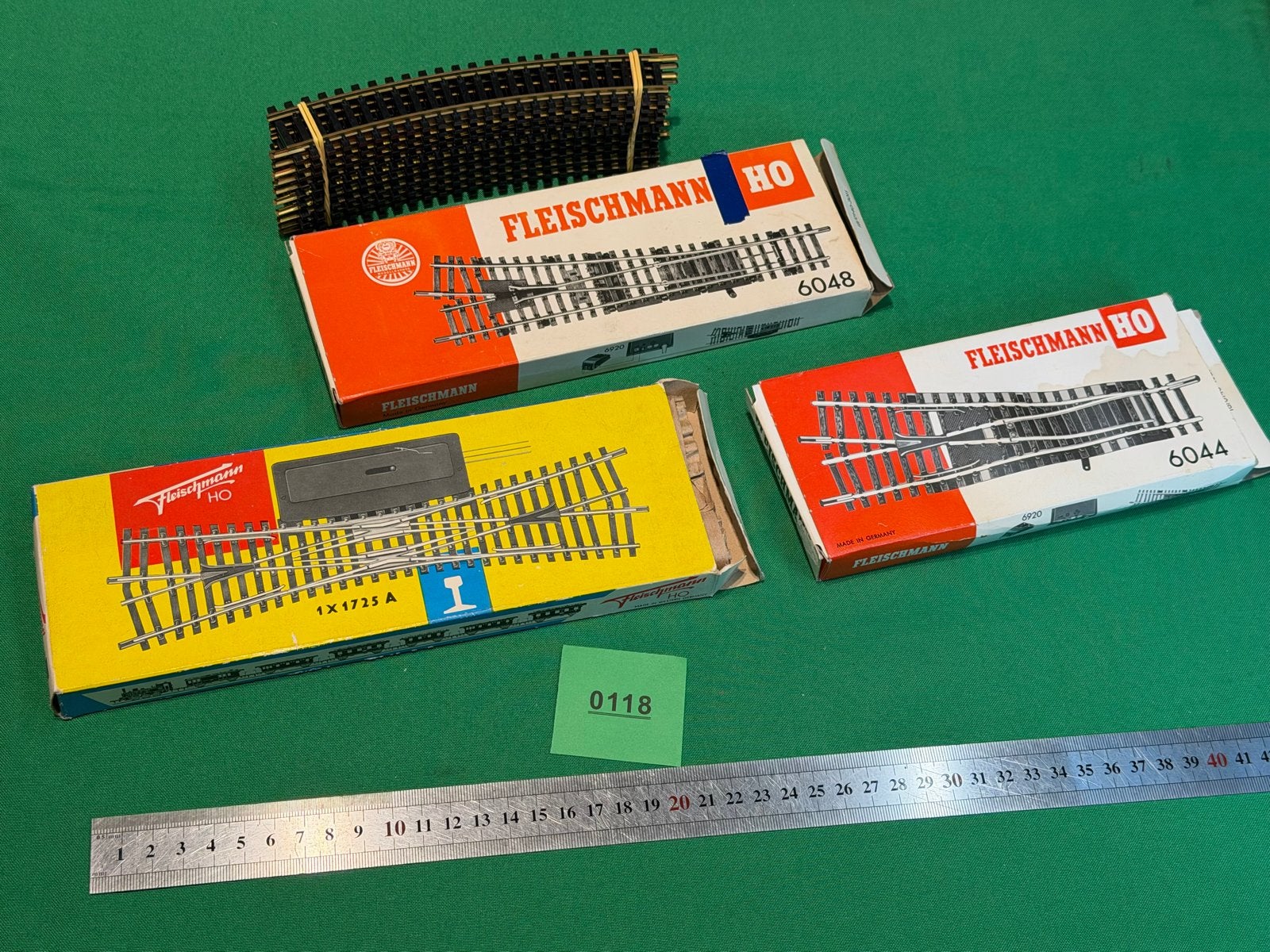 118 Fleischmann HO Rails en Wissels - Diverse Modellen, Gebruikt, Gelijkstroom, Fleischmann, Rails