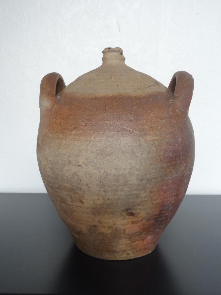 Grote antieke oliekruik "bonbonne" hoogte 37 cm, Frankrijk, Ophalen