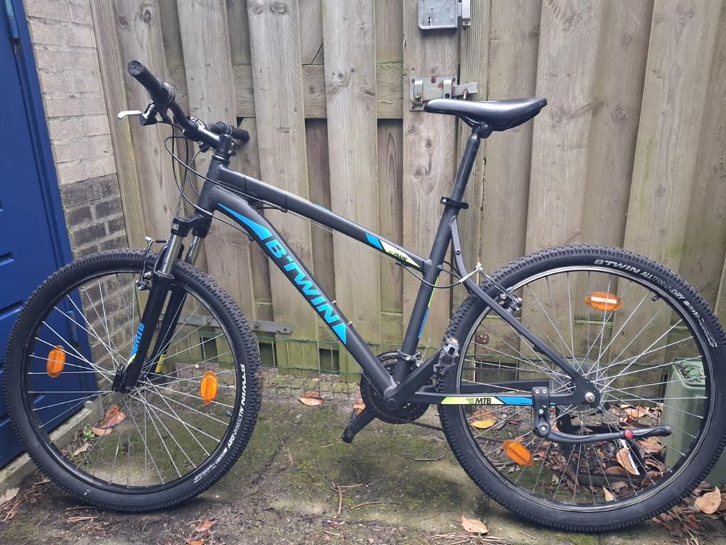 B'Twin Rockrider MTB - frame maat M, Fietsen en Brommers, Fietsen | Mountainbikes en ATB, Hardtail, Zo goed als nieuw, Ophalen