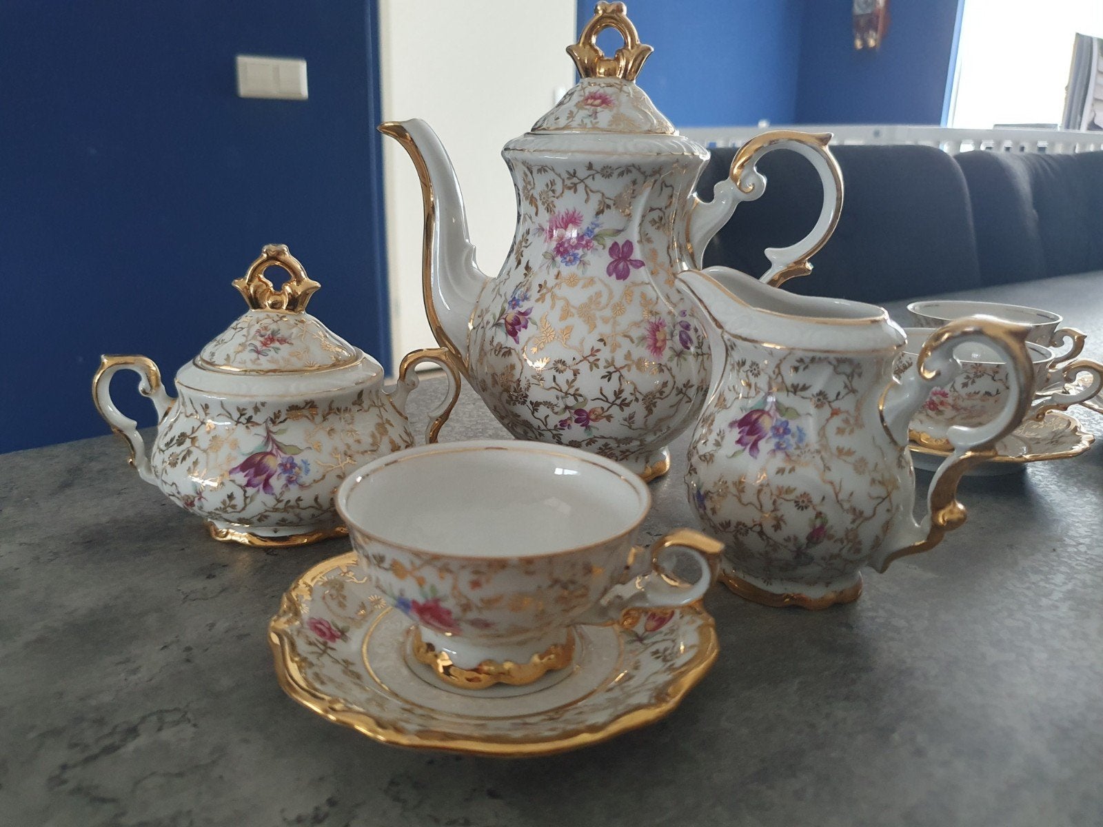 15-delig RW Bavaria koffieservies – Rudolf Wächter, Antiek en Kunst, Ophalen of Verzenden