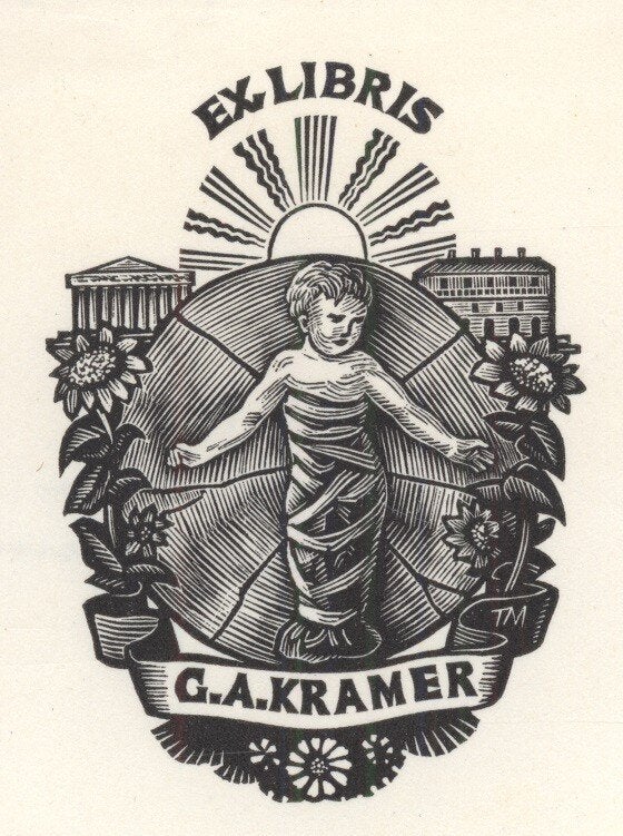 1304 Ex Libris Nederland : Thijs Mauve, 1949, Antiek en Kunst, Verzenden, Ex libris