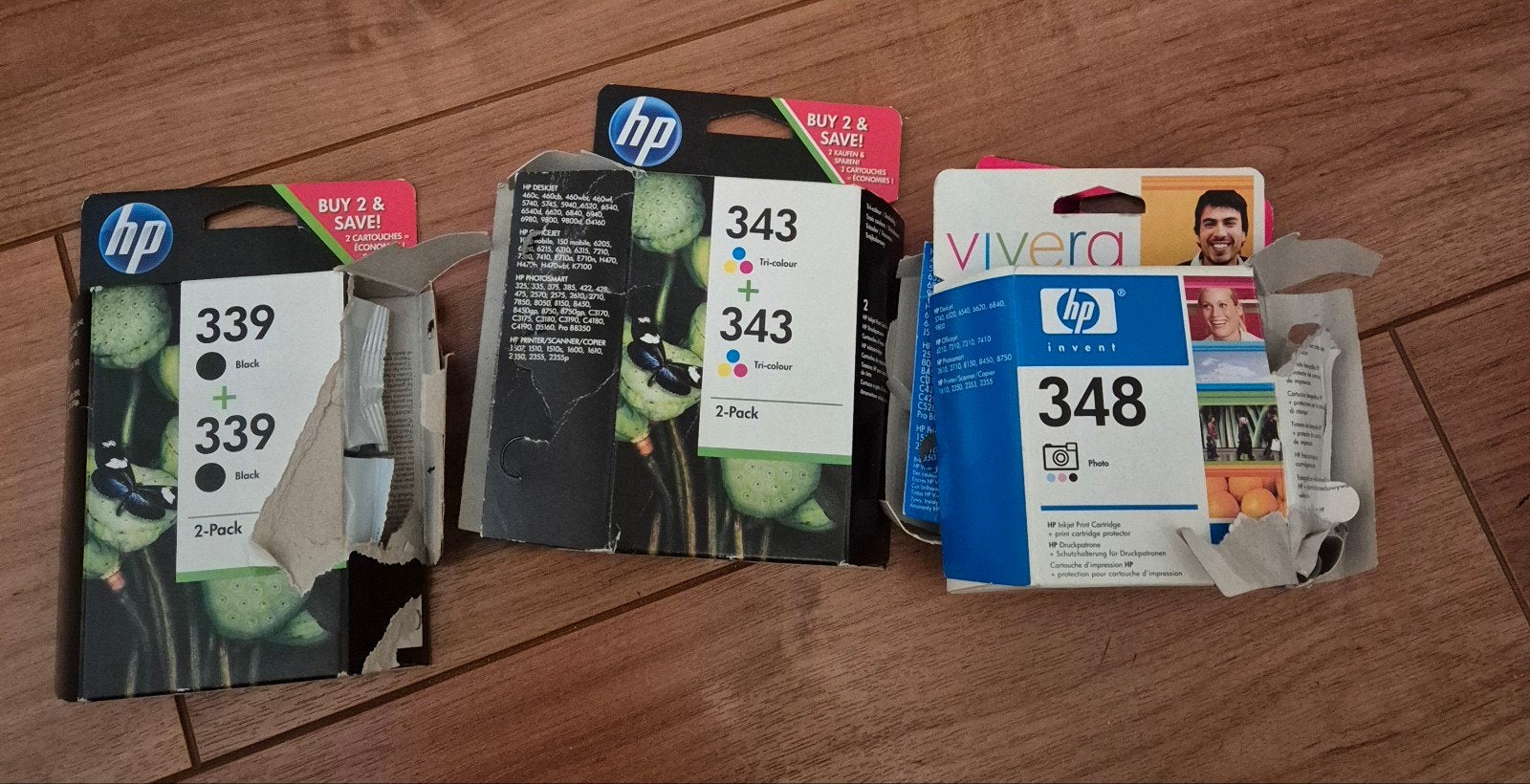 HP 339, 343, 348 cartridges - Nieuw en Ongebruikt, Computers en Software, Ophalen of Verzenden, Nieuw, Cartridge, HP