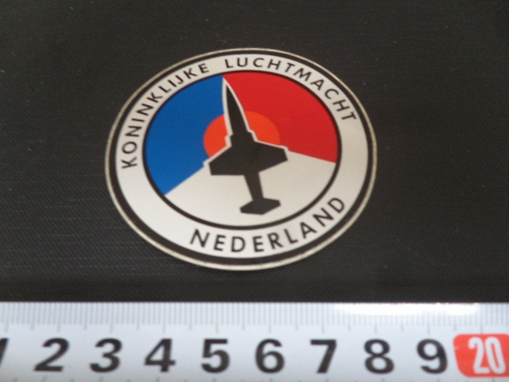 sticker leger koninklijke luchtmacht nederland, Verzamelen, Stickers, Ophalen of Verzenden, Zo goed als nieuw