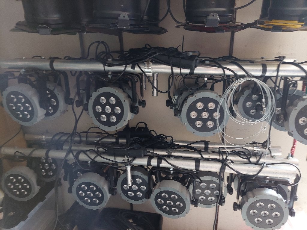 led parren, Muziek en Instrumenten, Licht en Laser, Ophalen, Gebruikt, Licht, Geluidgestuurd