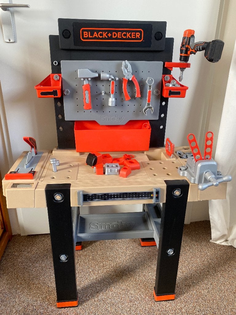 Speelgoed werkbank black and decker, Kinderen en Baby's, Speelgoed | Speeltafels, Ophalen, Gebruikt